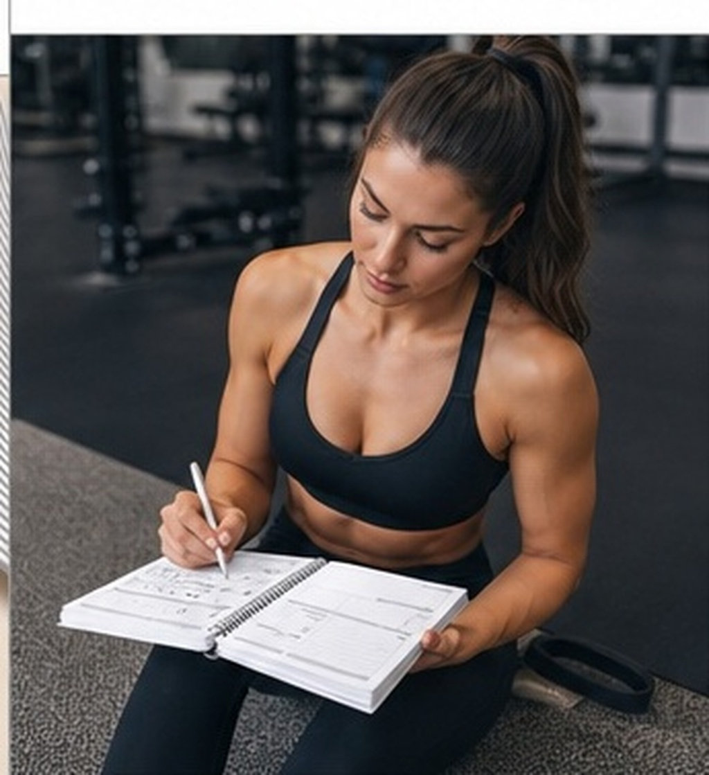Nutrition Workout - Fitness Log Book 11.7x8.5 Workout Planner