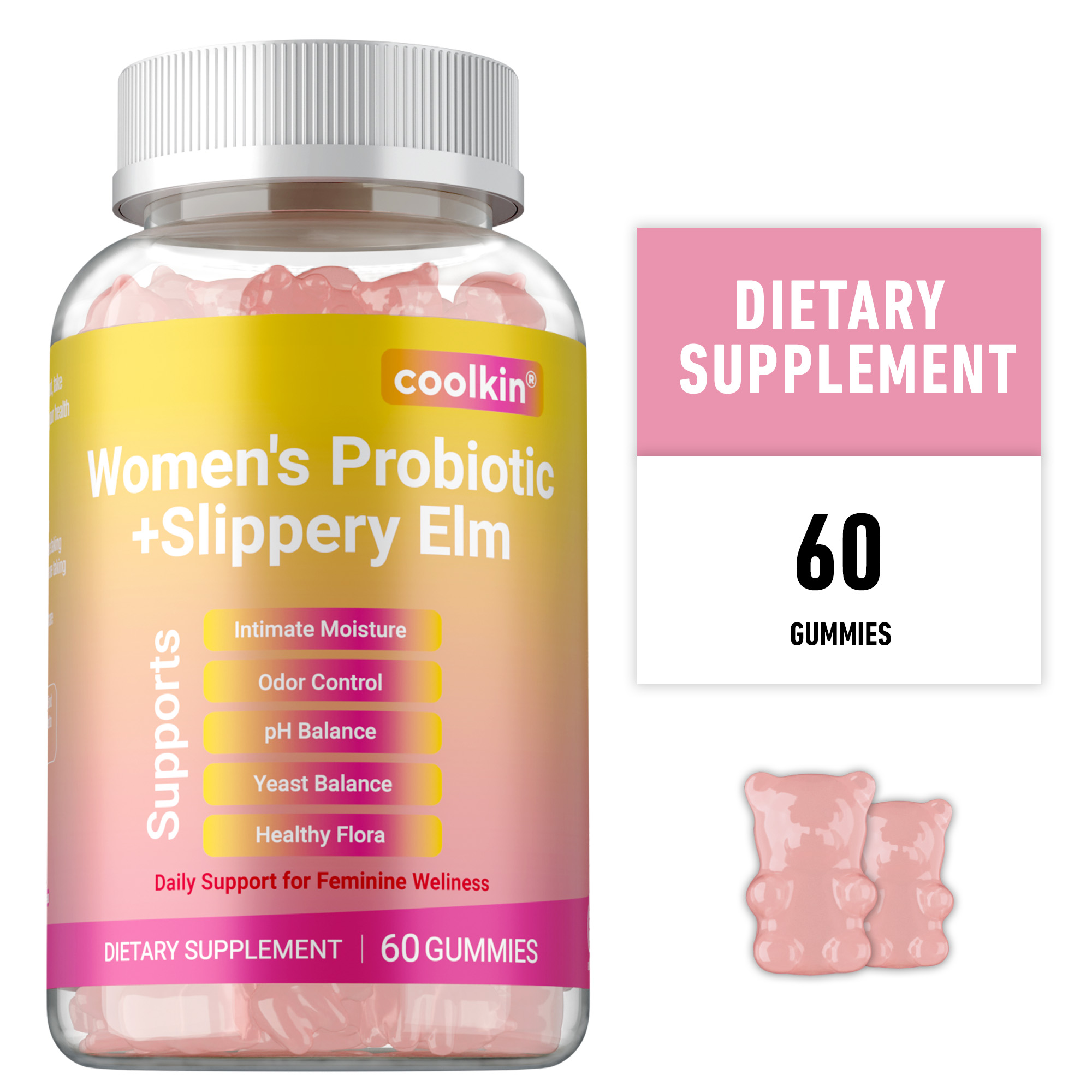 Probiotics Women Health - Women's Probiotic + Slippery Elm -