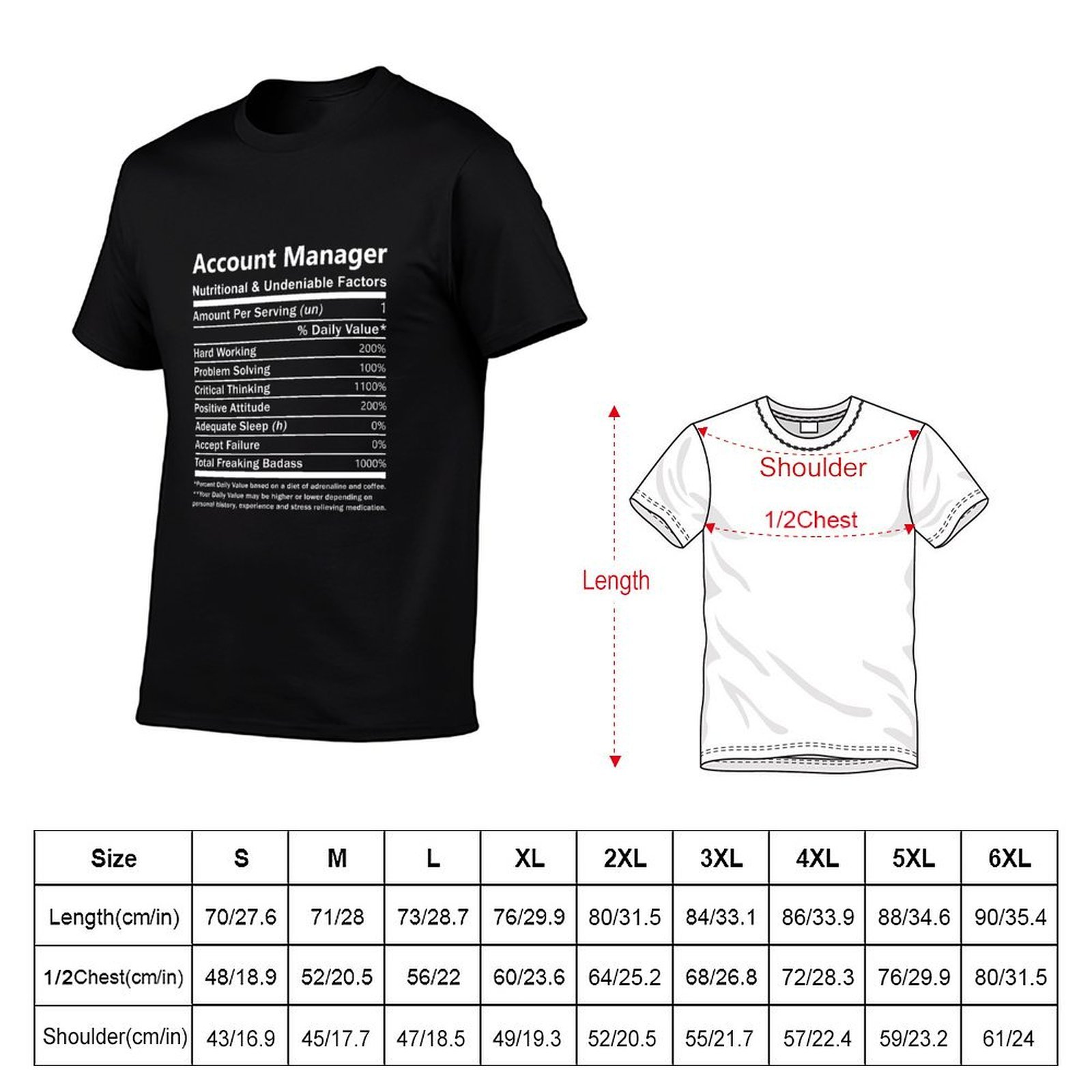 Account Manager T Shirt - Nutr - Nutrition Workout 评论和价格