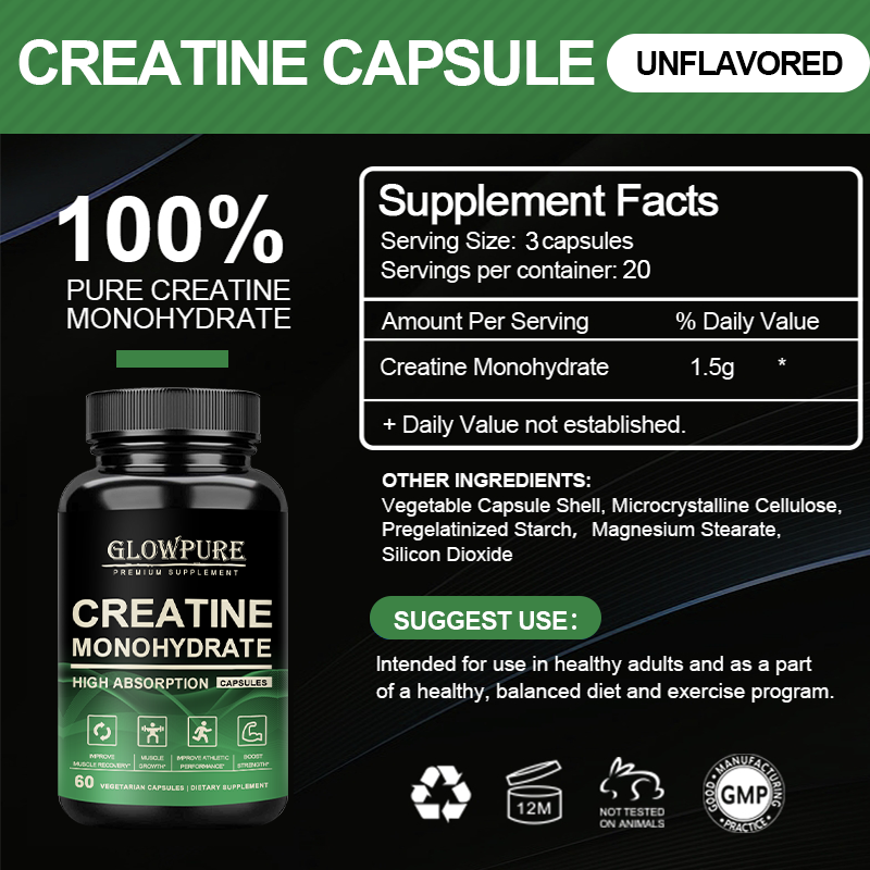 Creatine Monohydrate Capsules  - Nutrition Workout 评论和价格
